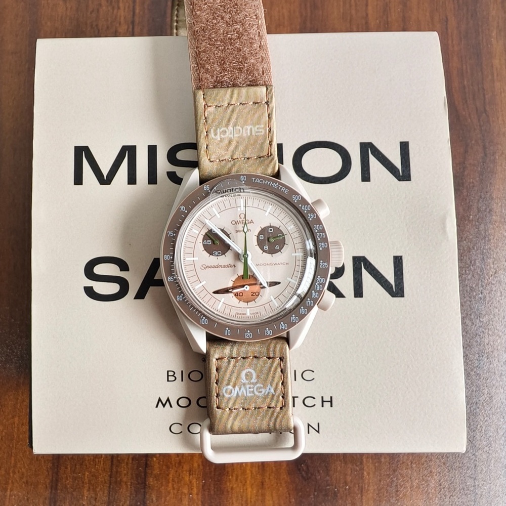 Swatch X Omega Moonswatch Mission To The Saturn Watch - Picture 2 of 5
